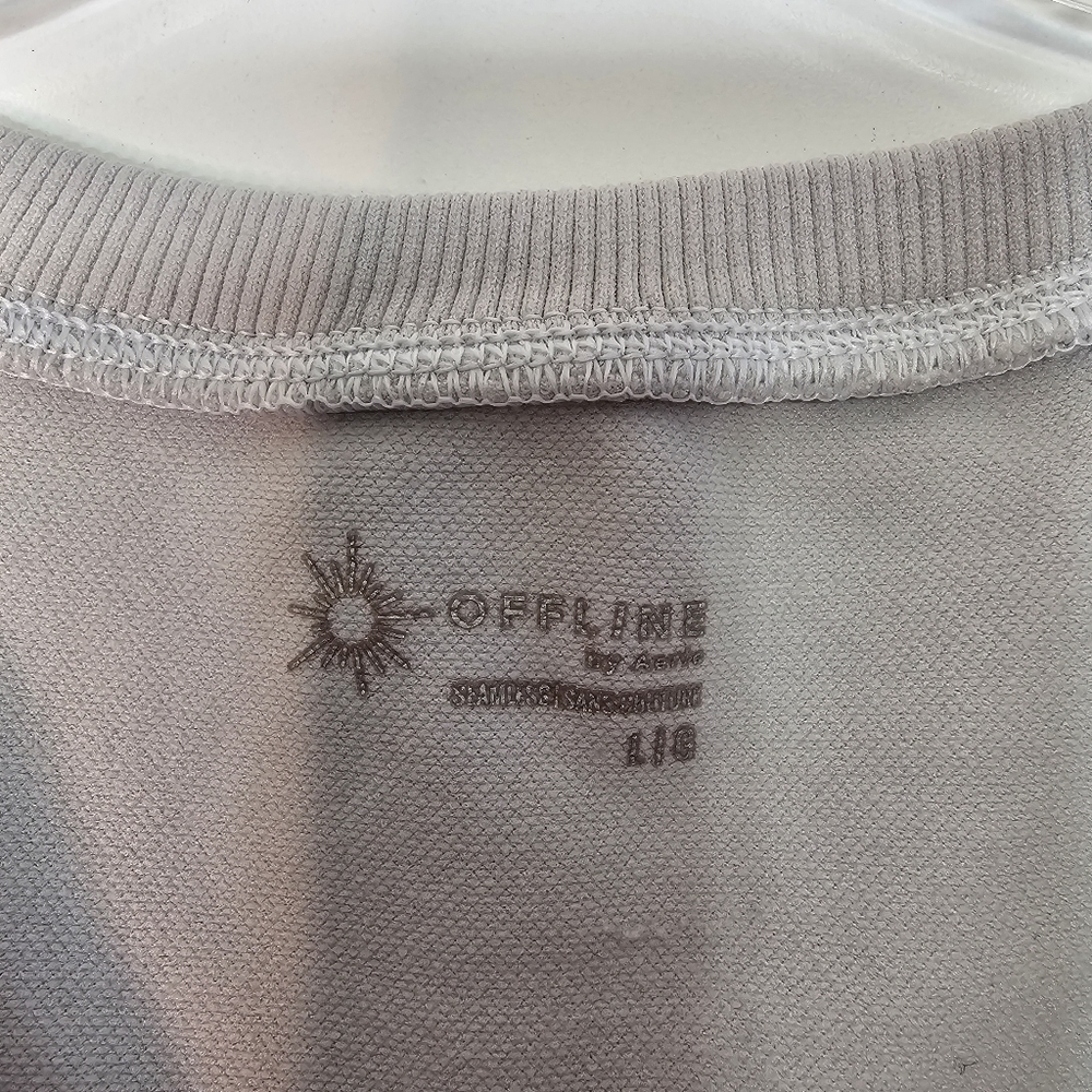 Offline By Aerie Sidewalk Seamless Cropped T-Shirt Size Large - Picture 6 of 8